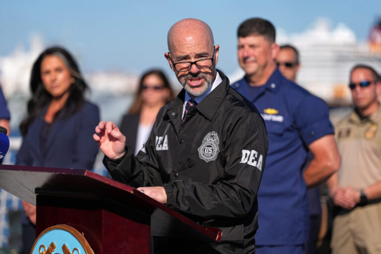 Terry Cole, administrator of the Drug Enforcement Administration, at an event.