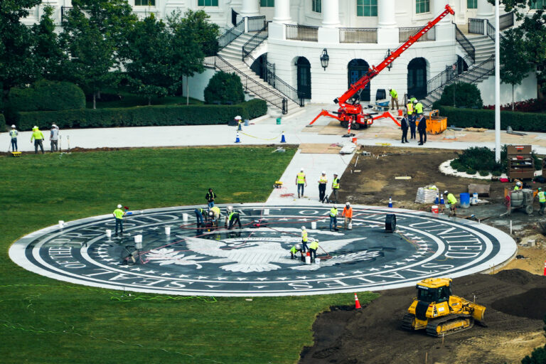 APTOPIX Trump White House Helipad